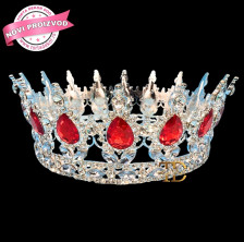 KRUNA MISS - Metal - Srebro Crvena